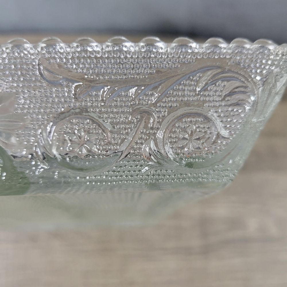 Cut Glass Clear Divided Compartment Serving Tray - Picture 10 of 10